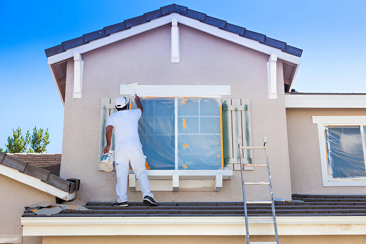 House painting Stonegate Colorado - residential exterior painting contractor including fence staining services